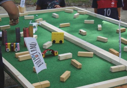 Table de jeu parcours de billes