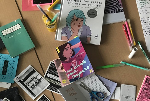 production de textes et images pendant un atelier avec Lucile de Pesloüan