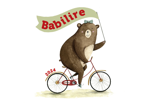 illustration d'un ours sur un vélo
