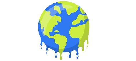 Dessin de la Terre qui fond