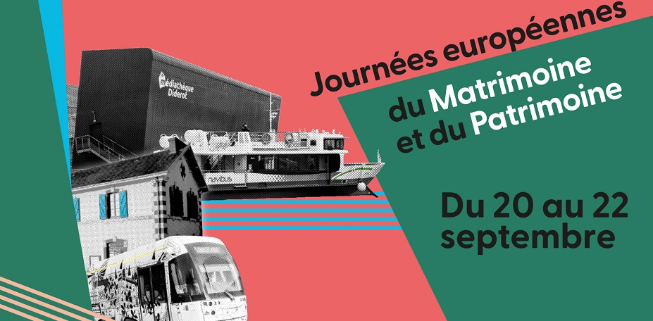 monuments emblématiques de rezé : médiathèque, tram, maison de pêcheur