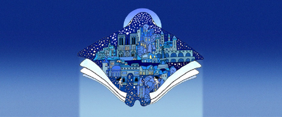 Bonhomme dessiné avec un livre 
