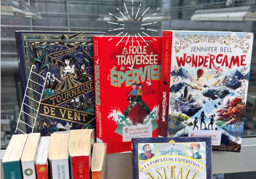 Feu d'artifice entourant un livre