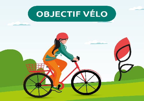 Illustration d'un personnage à vélo