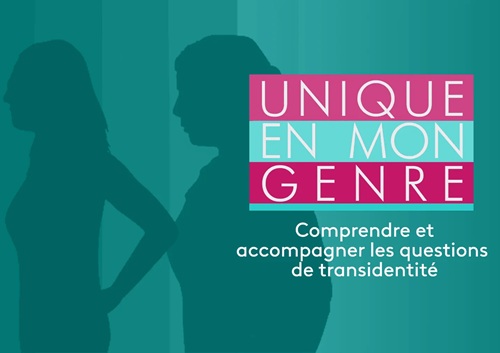 deux silhouettes derrière le texte : comprendre et accompagner les questions de transidentité