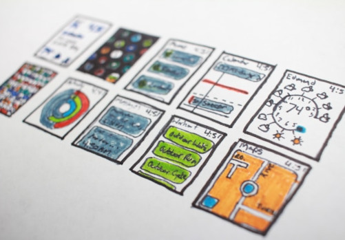 Cartes de jeu dessinées à la main