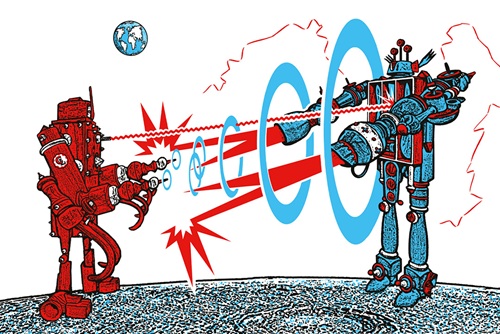 des robots dessinés