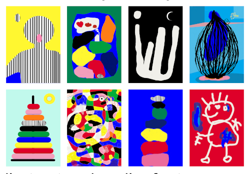 Vignettes d'illustration colorées